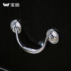 法式銀色貝殼黃銅抽屜拉手現代簡約高檔奶油風極簡櫥櫃衣櫃門把手