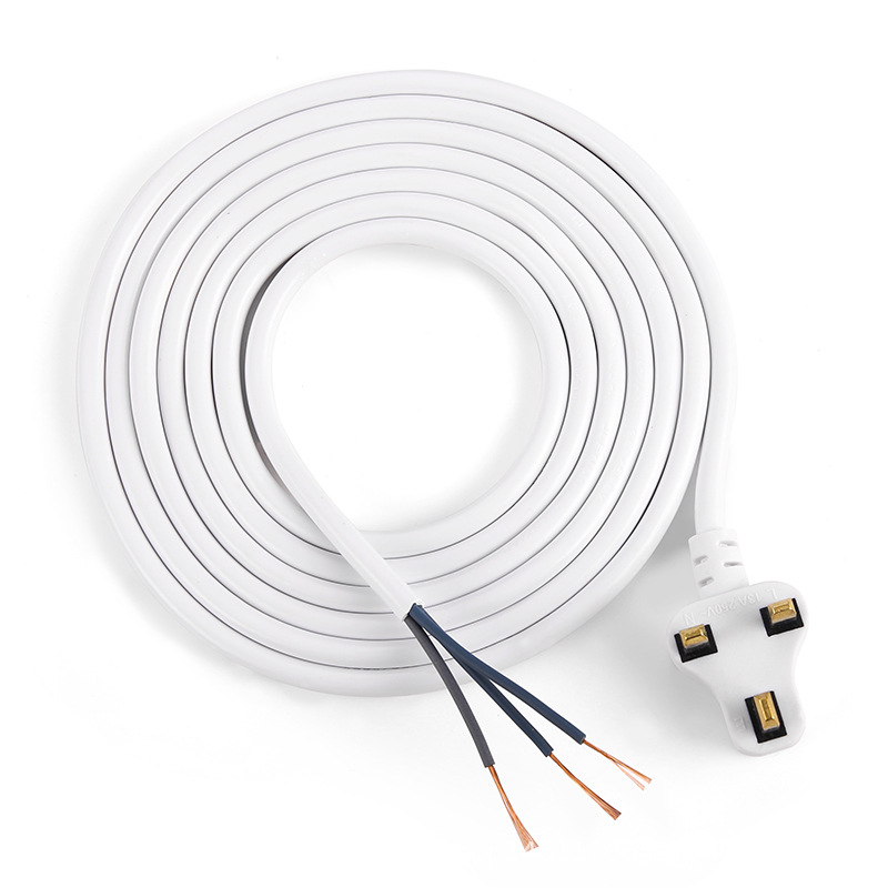Pequeño cable de alimentación de una sola cabeza estándar británico de soldadura de alambre desnudo de estaño británico estándar británico de tres núcleos de punto de alambre de estaño