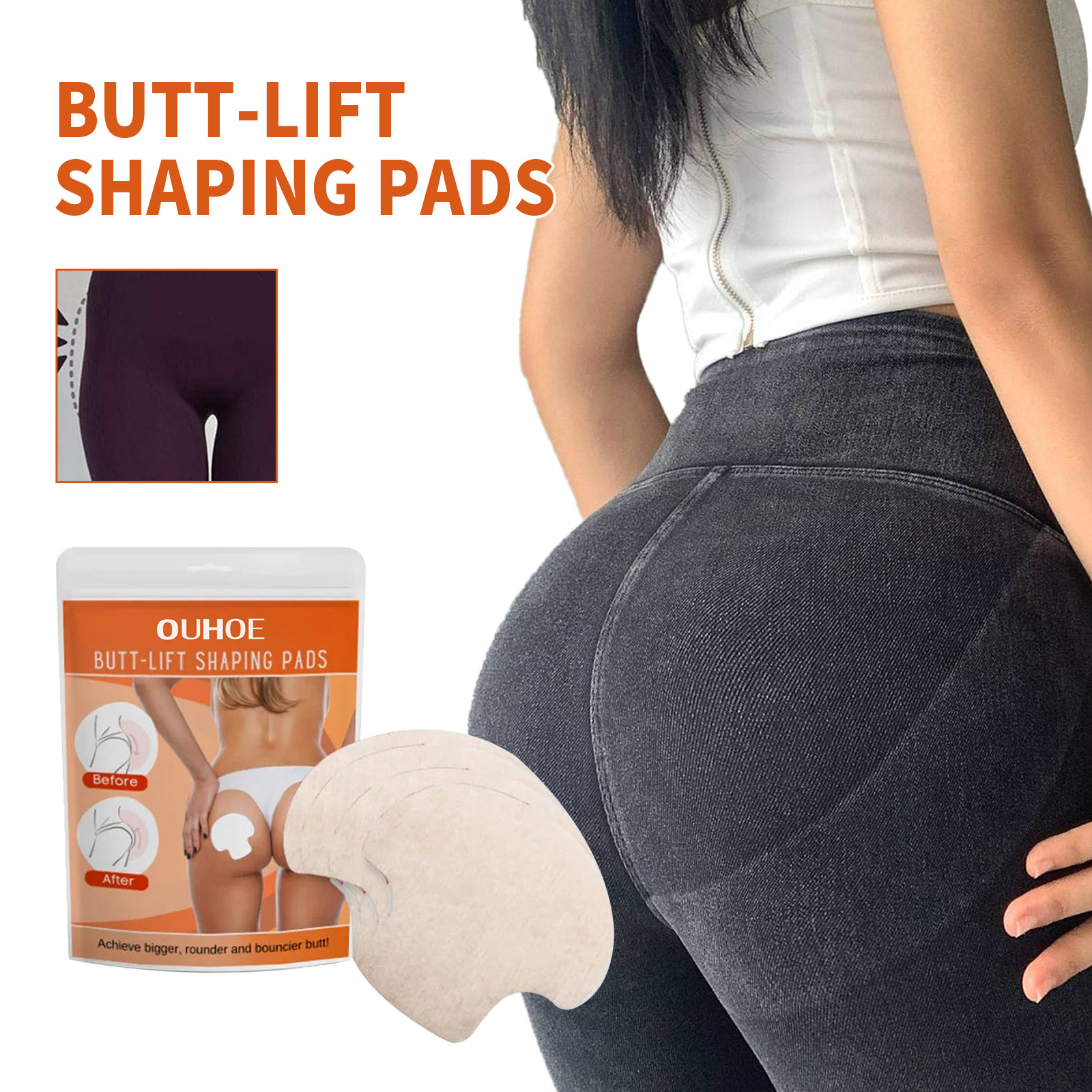Il cerotto per glutei OUHOE rassoda la pelle e solleva i glutei, modellando le curve, pesca_voghion.com
