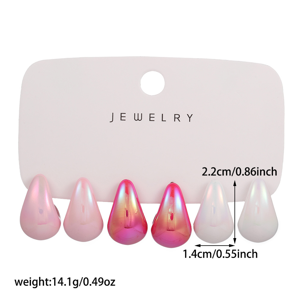 brand creative acrylic earrings drop-shaped