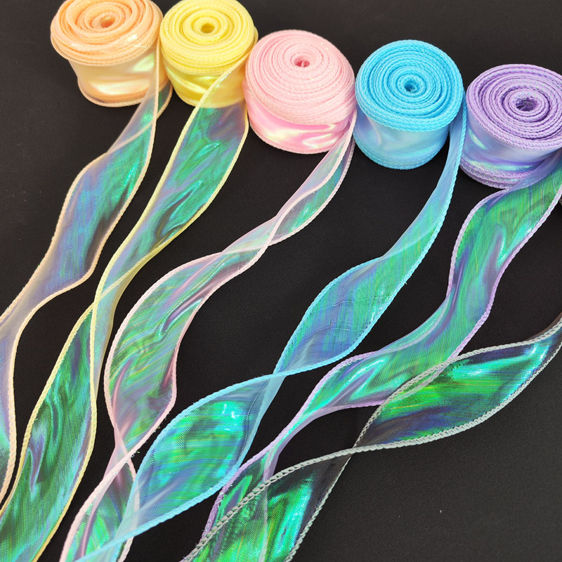 Hilado ondulado, perlas, olas, gasa, ramo, embalaje, papel forrado, bolsa de flores, material de floristería, material, arte floral, artesanía