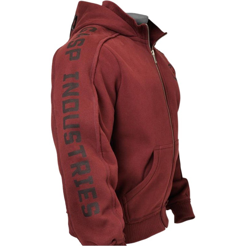 GASP Autumn and Winter Warm Muscle Thickened Velvet Loose Large Size Sports Warcraft Bodybuilding Fitness Sweater Jacket