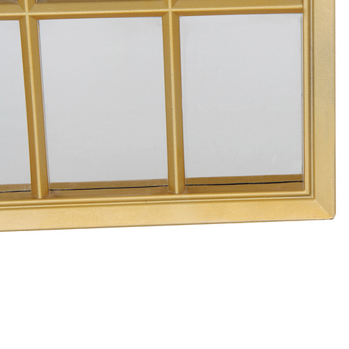 Irregular Vintage Mirror with Gold Edge Arch Window Mirror Home Full-Length Mirror Wall-Mounted Dressing Mirror Large Full-Length Mirror