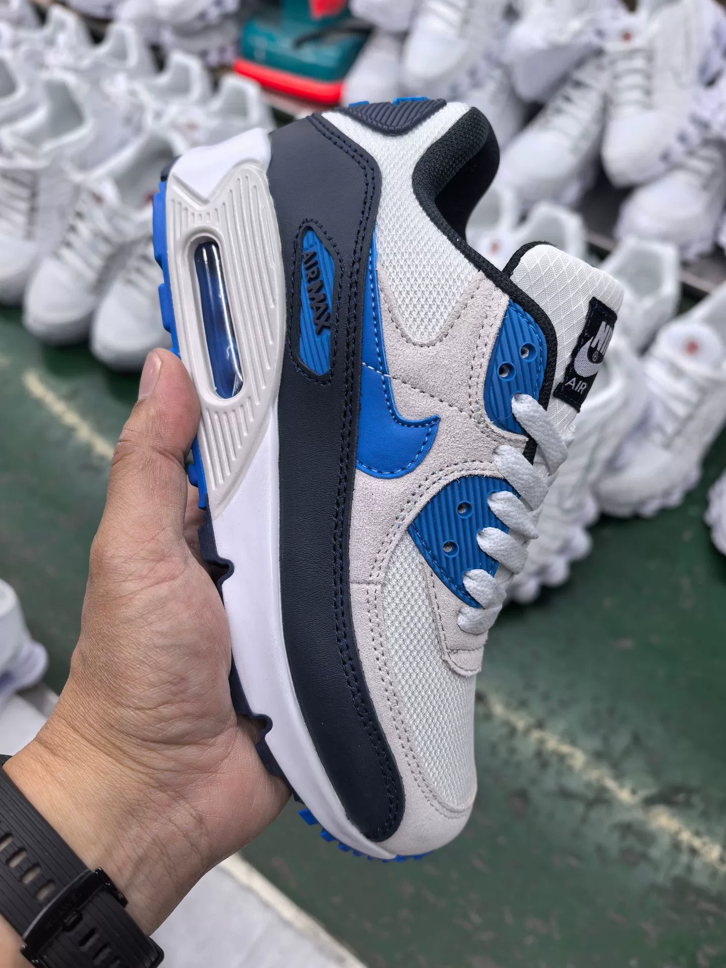 Кросс-граничная внешнеторговая Путянь обувь Air Max90 воздушная подушка сетчатые повседневные спортивные кроссовки европейский стиль высокий уровень спортивной обуви