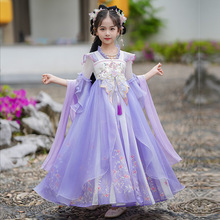 女童汉服超仙中国风小女孩古装夏季儿童古风2025新款唐装连衣裙夏