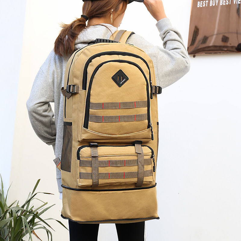 Suministro transfronterizo mochila al aire libre gran capacidad nueva mochila camuflada de tela Oxford viaje multipropósito caminata bolsa de montaña