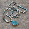 Necklace, pendant, beads, boho style