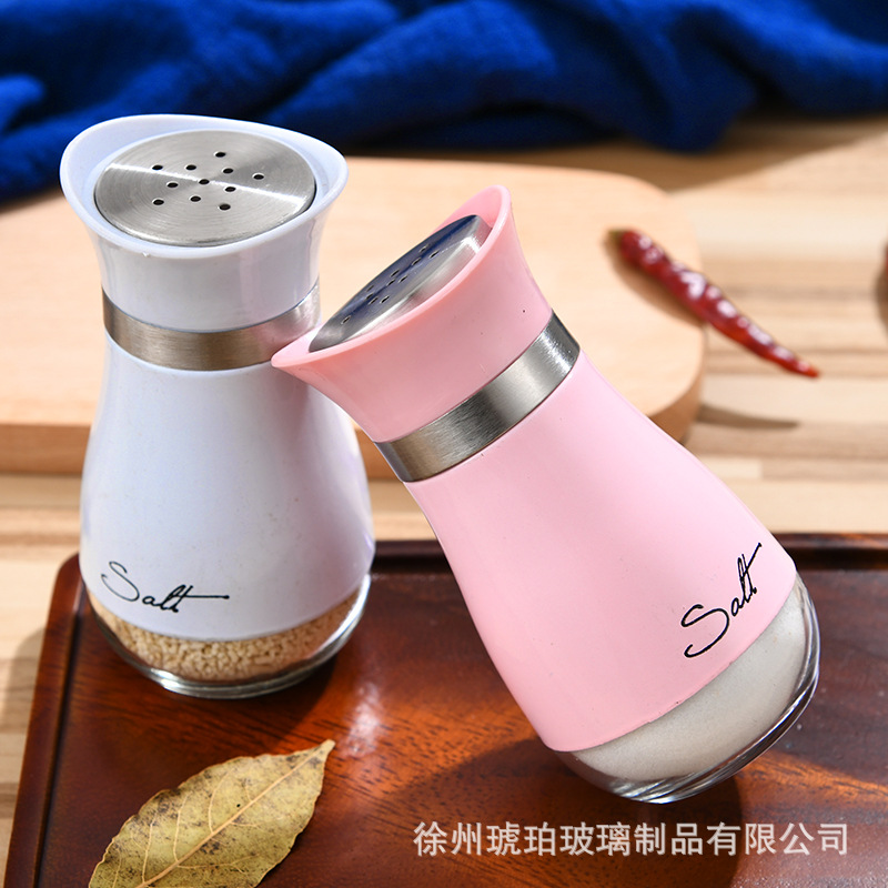 Pingüino pequeño condimento de acero inoxidable botella imprimible cocina pimienta comino condimento botella SP condimento tarro barbacoa condimento botella