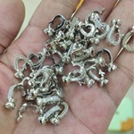 跨境抱抱扣DIY珍珠项链扣头cz charm玉石饰品锆石手链开关