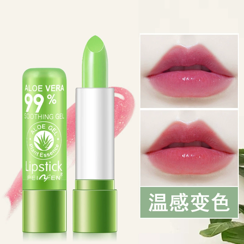 PNF внешняя торговля Трансграничная алоэ вера помада обесцвечивание бальзам для губ ремонт увлажняющий водонепроницаемый и сухой трещин помада