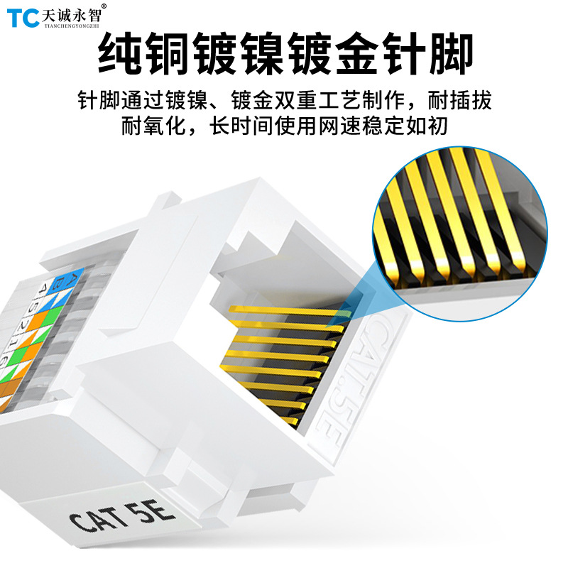 Cat5e6 super cat5e6 gigabit network information free module…