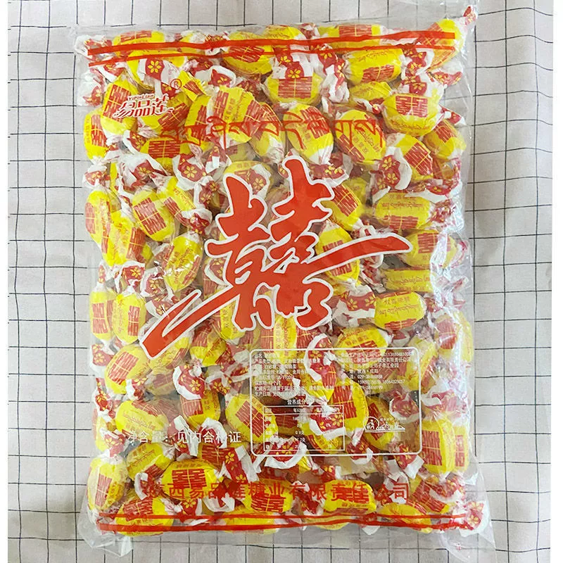 Старомодные двойное счастье Фруктовые Конфеты детские воспоминания смешанный вкус назад сахар хрустящие конфеты свадебные конфеты оптом