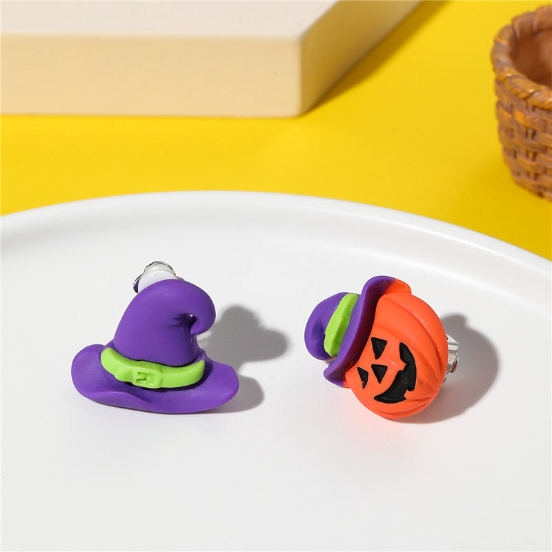 Fashion Pumpkin Resin Kid's Ear Clips 1 Pair display picture 4