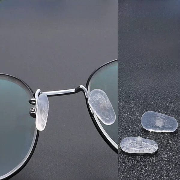 Super Grinding and Durable Hard Core Non-Slip Silicone Nose Pads, Traceless Transparent Air Cushion Glasses Accessories