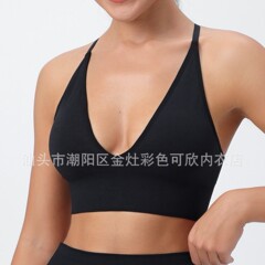 欧米風のネットセレブ向け、ノンワイヤーブラ、三角カップ、シームレスブラ、セクシーブラ、垂れ防止、薄型カップ