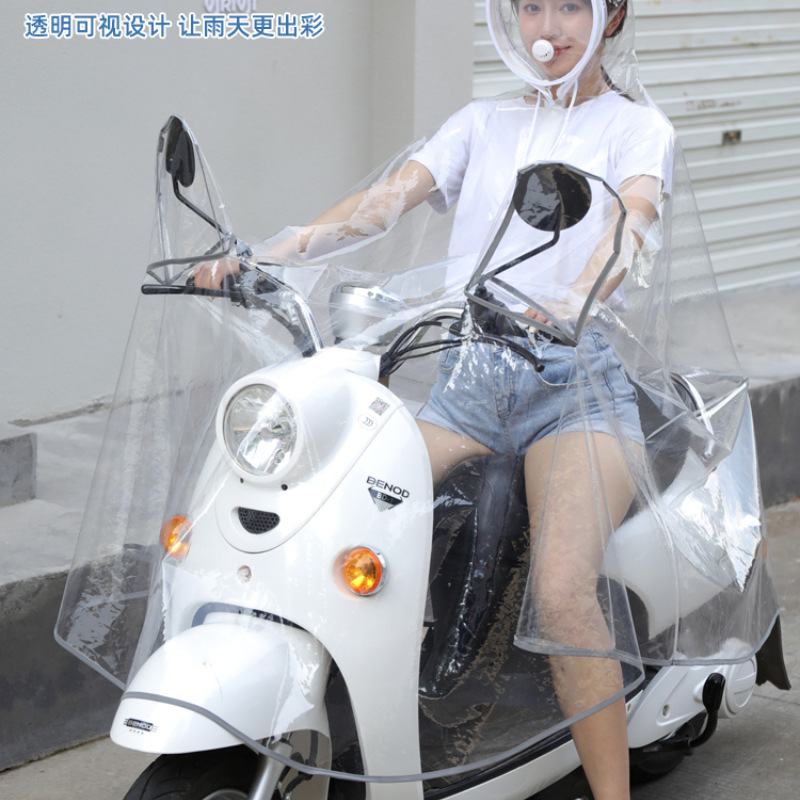 電気自動車専用レインコートは豪雨防止のために厚くなって、男女の長いタイプの電気自動車のオートバイの騎乗防止の芸を大きくします。|undefined