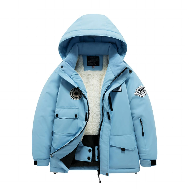 Children's ski ski suit, travel waterproof windproof set, keep warm overall for boys, equipment, increased thickness