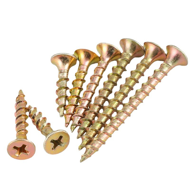 25KG 저렴한 가방 섬유판 네일 고강도 셀프 태핑 스크류 컬러 아연 크로스 카운터 침몰 녹 방지 가구 셀프 태핑 네일