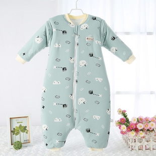 Baby Sleeping Bag Baby Leg Split Autumn and Winter Middle Thick Children's Sleeping Bag Winter Baby Pajamas-Month Winter