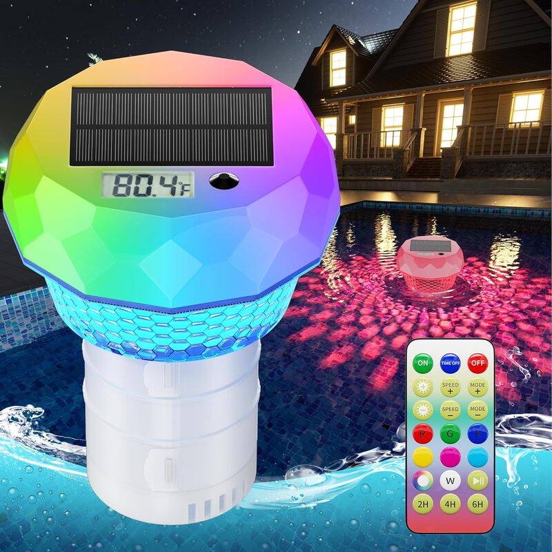 Solar Thermometer Disinfection Box Pool Light Led Floating Light Fountain Light Garden Light Submersible Light Atmosphere Light Solar Thermometer Disinfection Box Pool Light Led Floating Light Fountain Light Garden Light Submersible Light Atmosphere Light