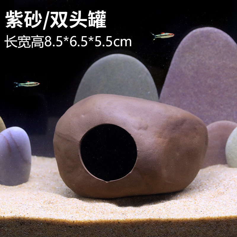 水槽キノコハウス装飾品陶器ポット隠れ家クリエイティブセラミックパッケージ装飾ハウス造園エビの巣エビポット隠れ家|undefined