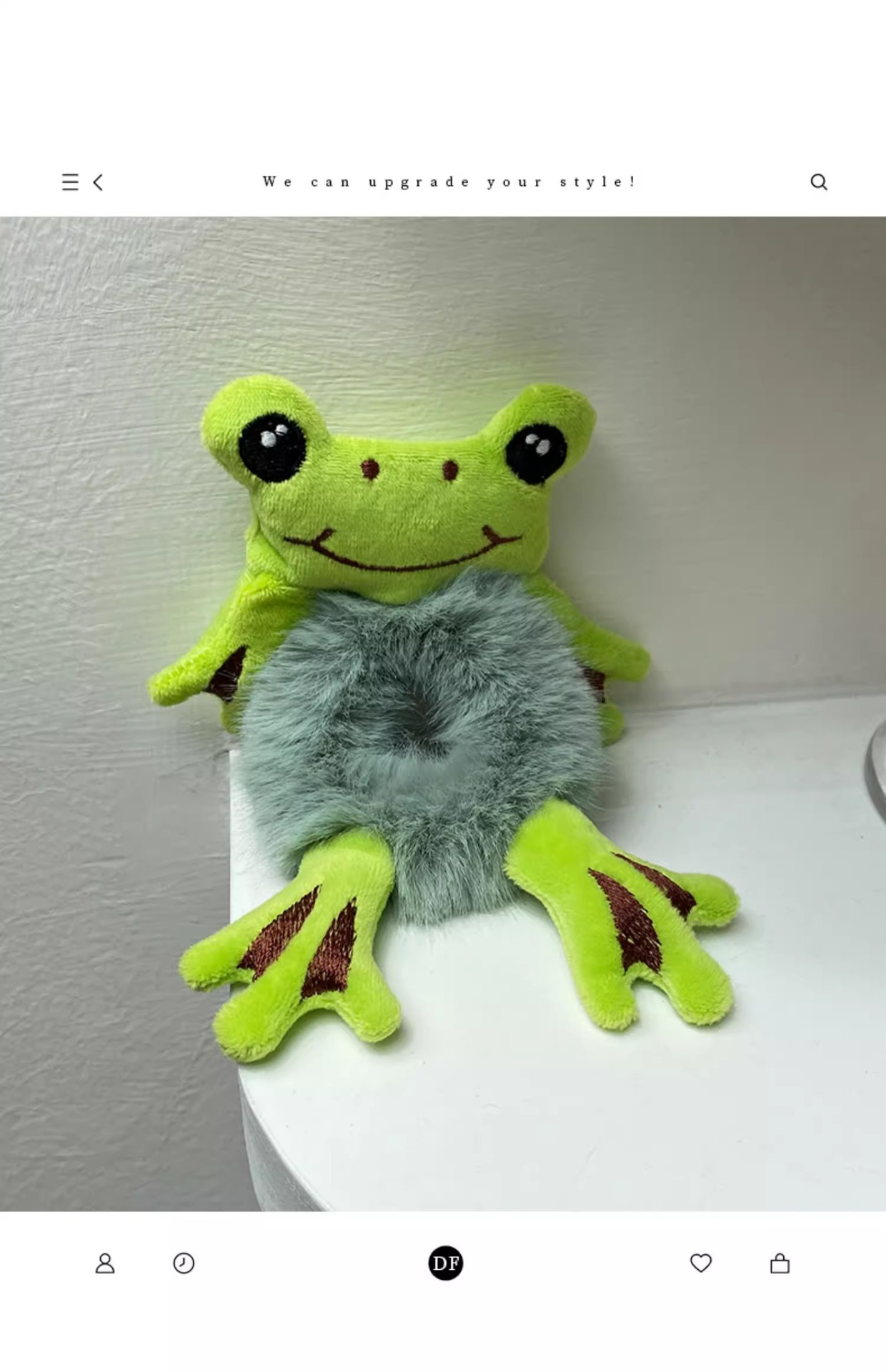 45g Weight Hair Tie Hair Accessories Type 1 Piece Quantity Casual, Daily Occasion Plush Material Frog Pattern Women's Gender Cartoon Style Style Cartoon Style Frog Plush Hair Tie