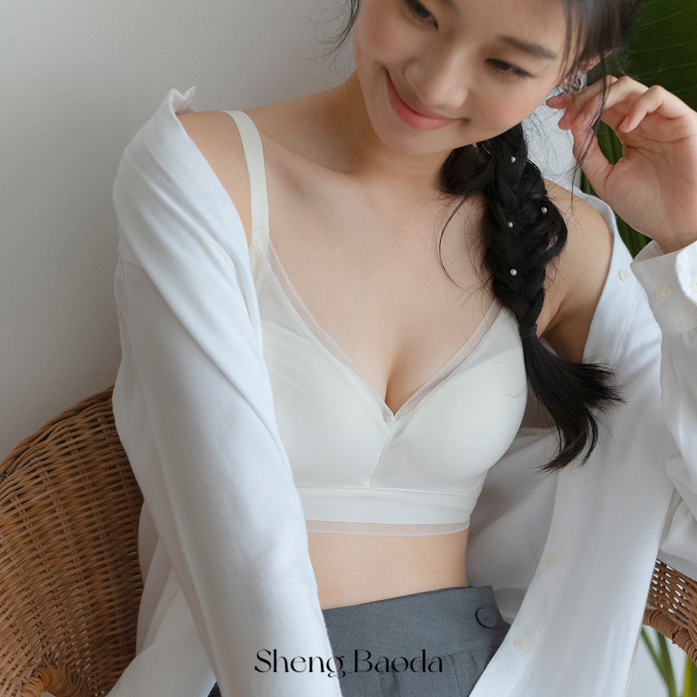 批發內衣女莫代爾真絲桑蠶絲大胸顯小胸聚攏防下垂收副乳無痕文胸