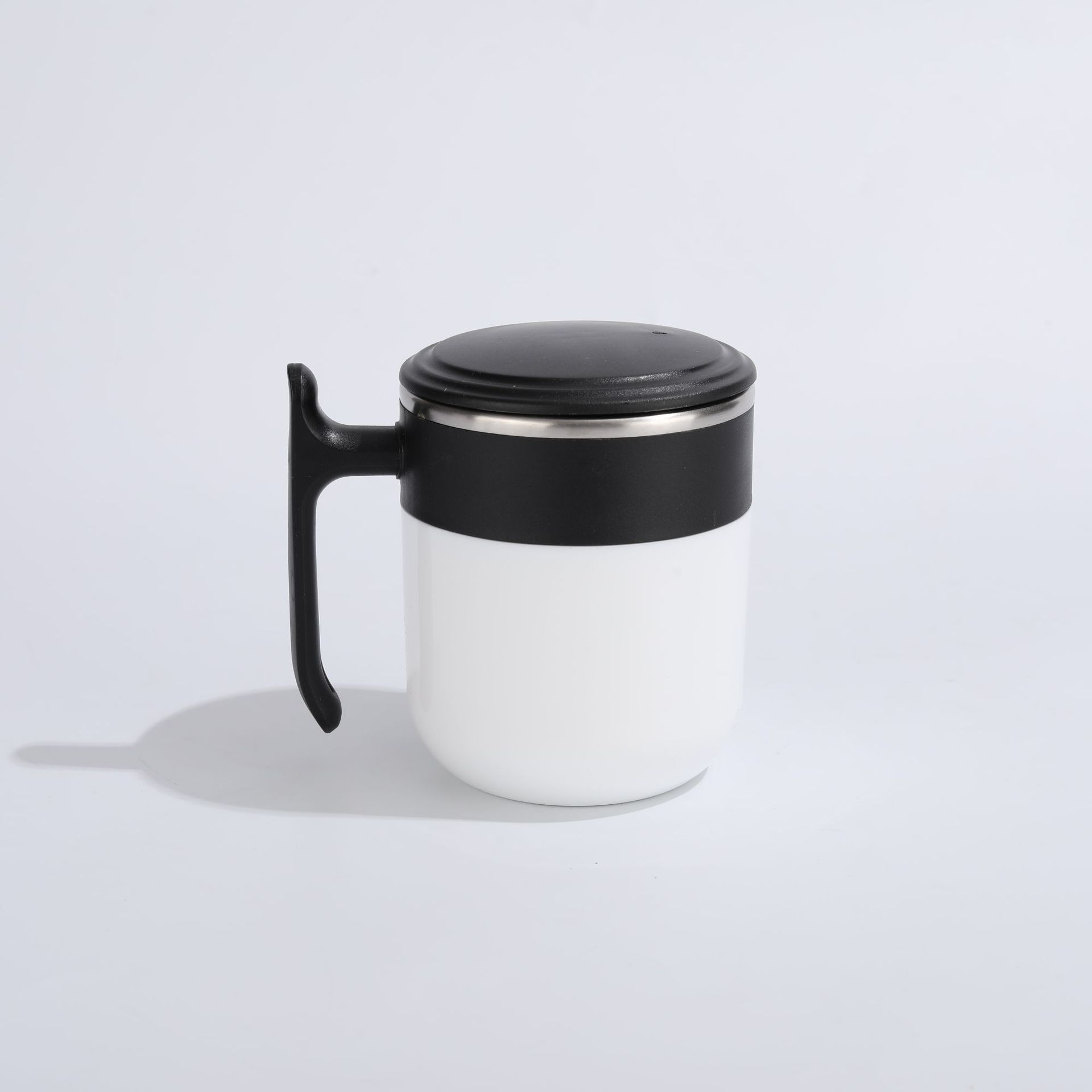 Amazon doble mango café taza de vacío de oficina cafetera de acero inoxidable asa taza de marcador al por mayor