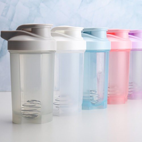 Shaker Cup Blending Cup Sports Water Cup Portable Protein Powder Milkshake Fitness Water Bottle 500ML Coffee Cup