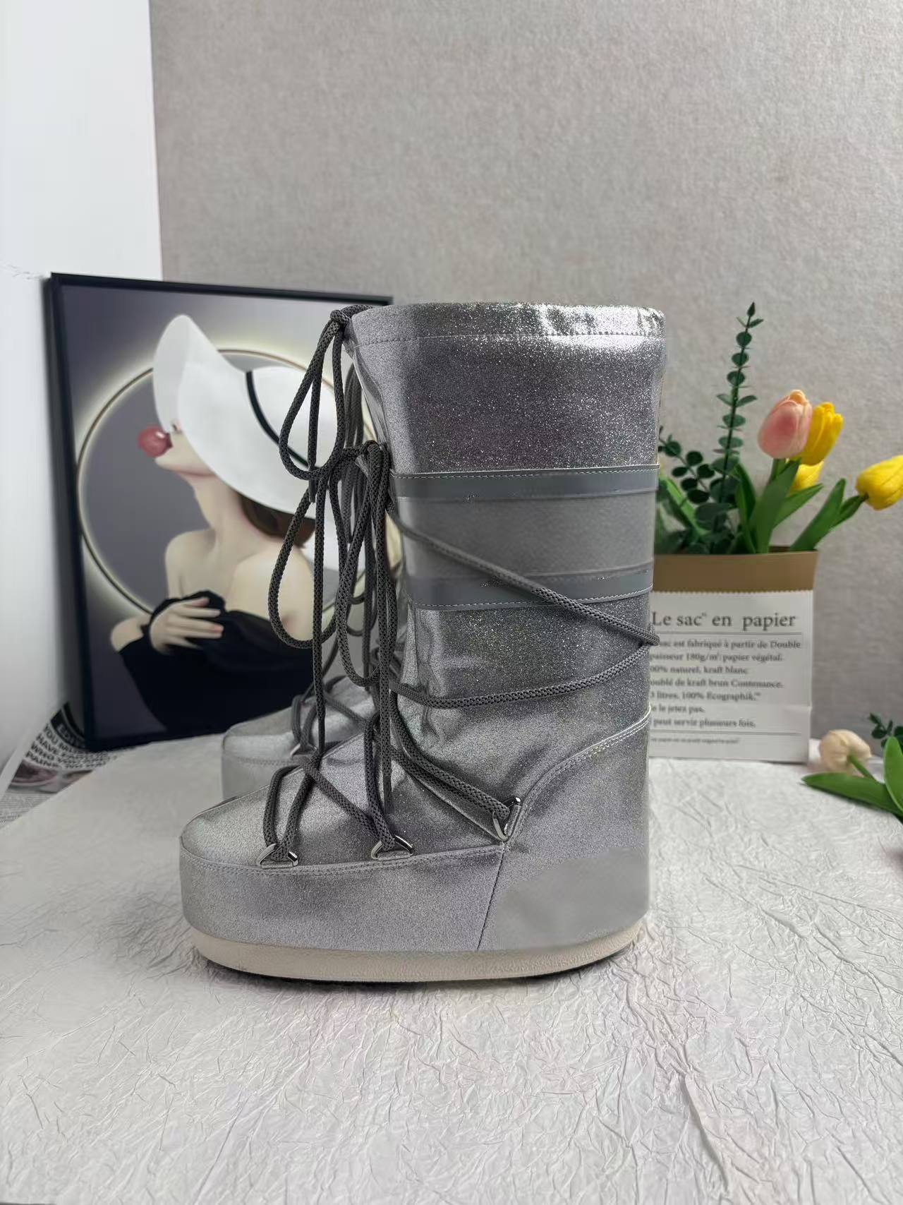 실버 글로시 하이 튜브 5023