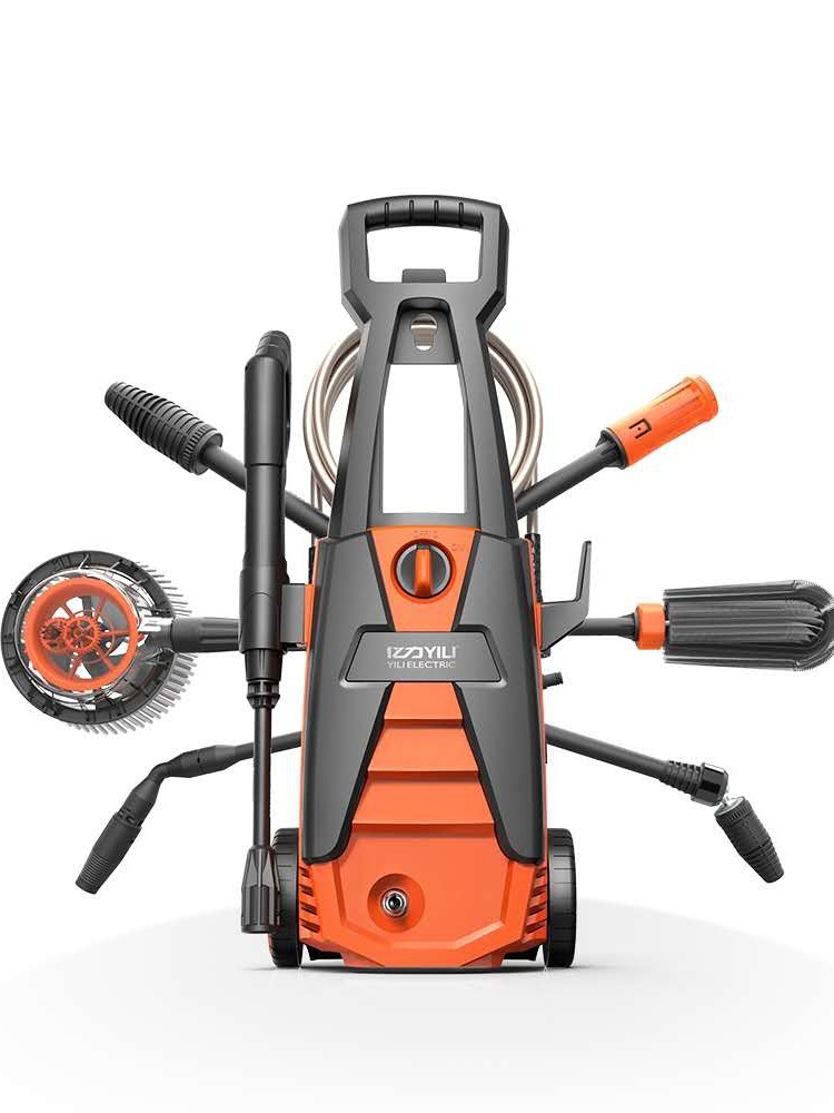 亿力家用高压洗车机220V便携式高压水枪自动洗车泵清洗机洗车其他