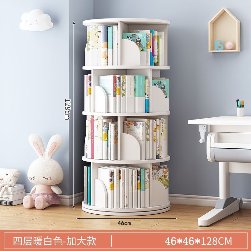 回転子供用本棚家庭用絵本ラック取り外し可能な本収納ラックシンプルなベビー本棚収納ラック床置き|undefined