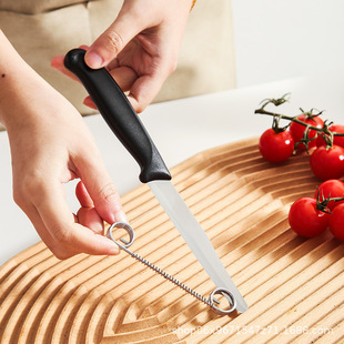Cross-border spring peeler two-in-one adjustable slicer stainless steel steak round head multi-function knife fruit knife