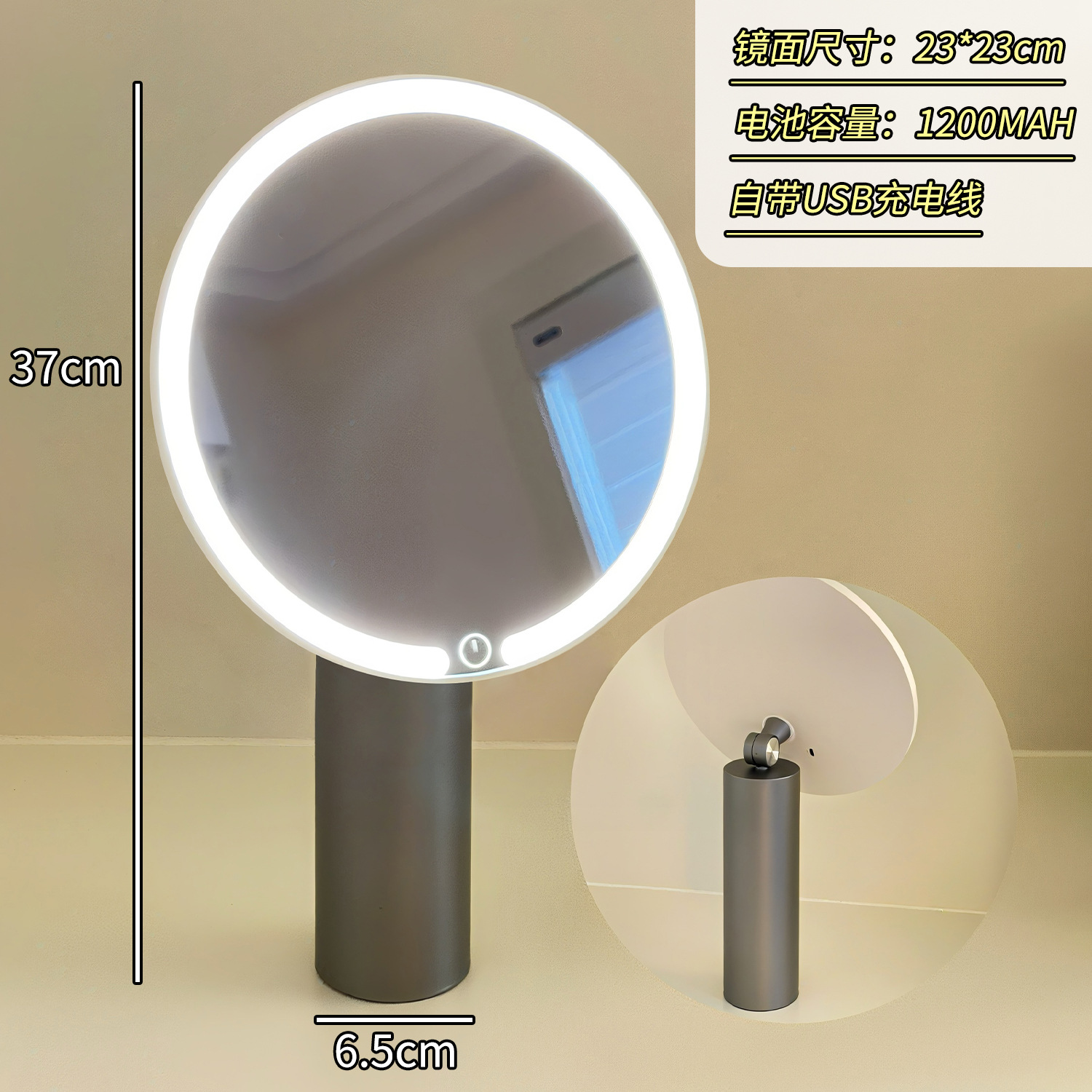 Espejo espejo de maquillaje led con luz de primera calidad espejo de maquillaje vertical de escritorio de escritorio dormitorio de hogar dormitorio de oficina