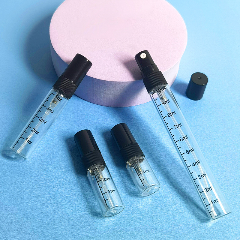 2/3/5/10ml精致小巧带刻度香水分装瓶玻璃喷雾瓶现货批发