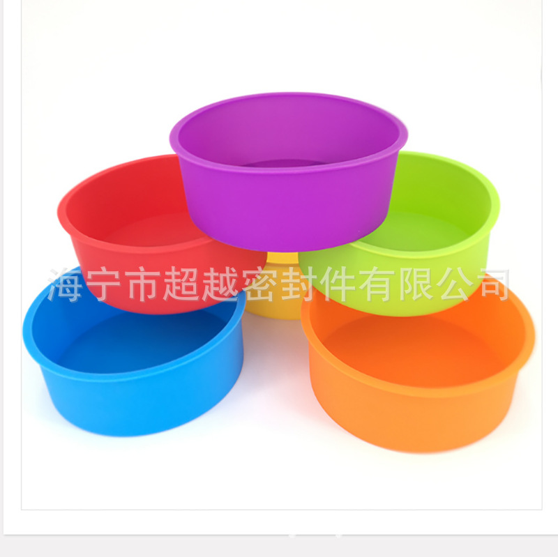 来图来样做4寸 6英寸 8寸食品级硅胶蛋糕模具环保橡胶