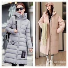 秋冬款 外贸库存韩版女装风衣 中长款大衣棉衣拉链外套加绒地摊货