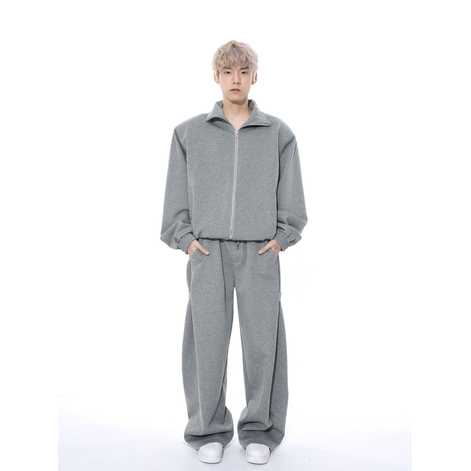 MTLCLOTHESMen's Wear|Spring Korean Style Casual Air Layer Simple Casual Sports Suit