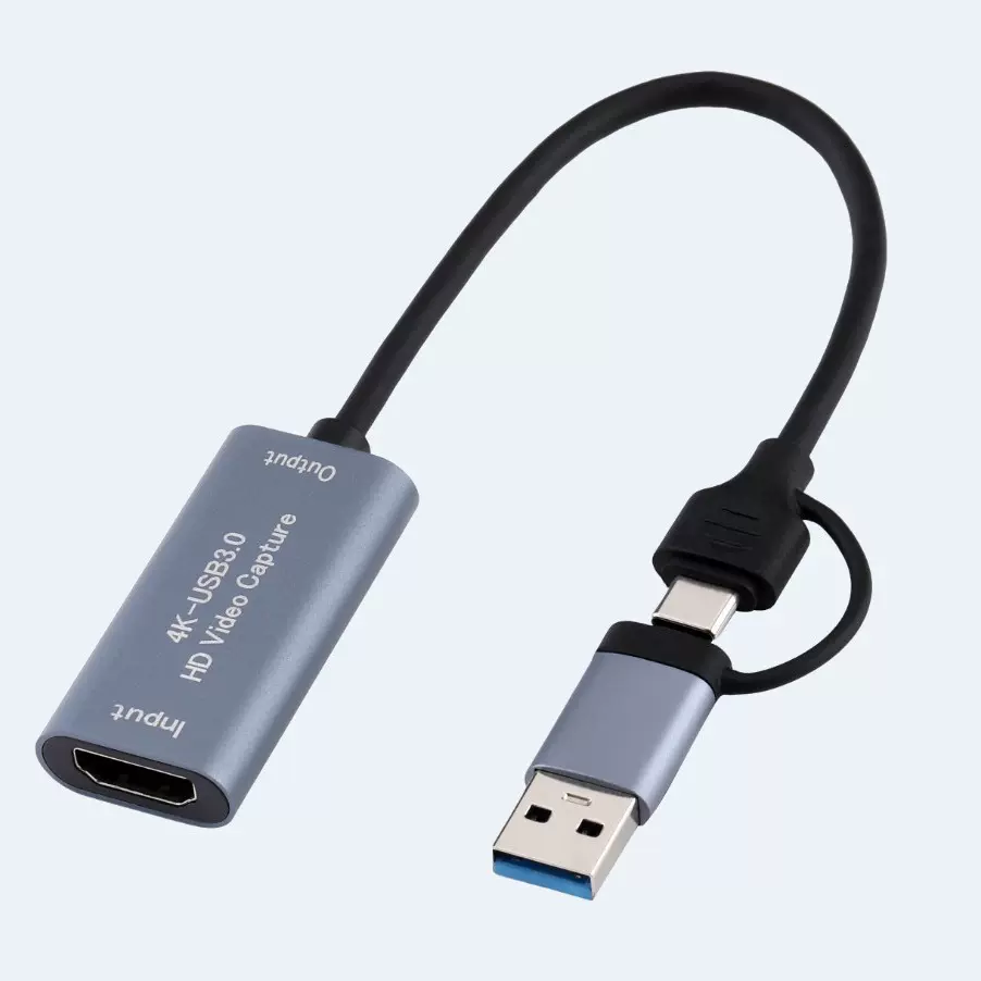 MS2130视频采集卡支持HDMI2K50FPS直播采集器USBtype-C双输出采集