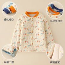 儿童棉服冬季校服神器加厚保暖女童棉袄内搭蚕丝男童棉衣内胆夹棉