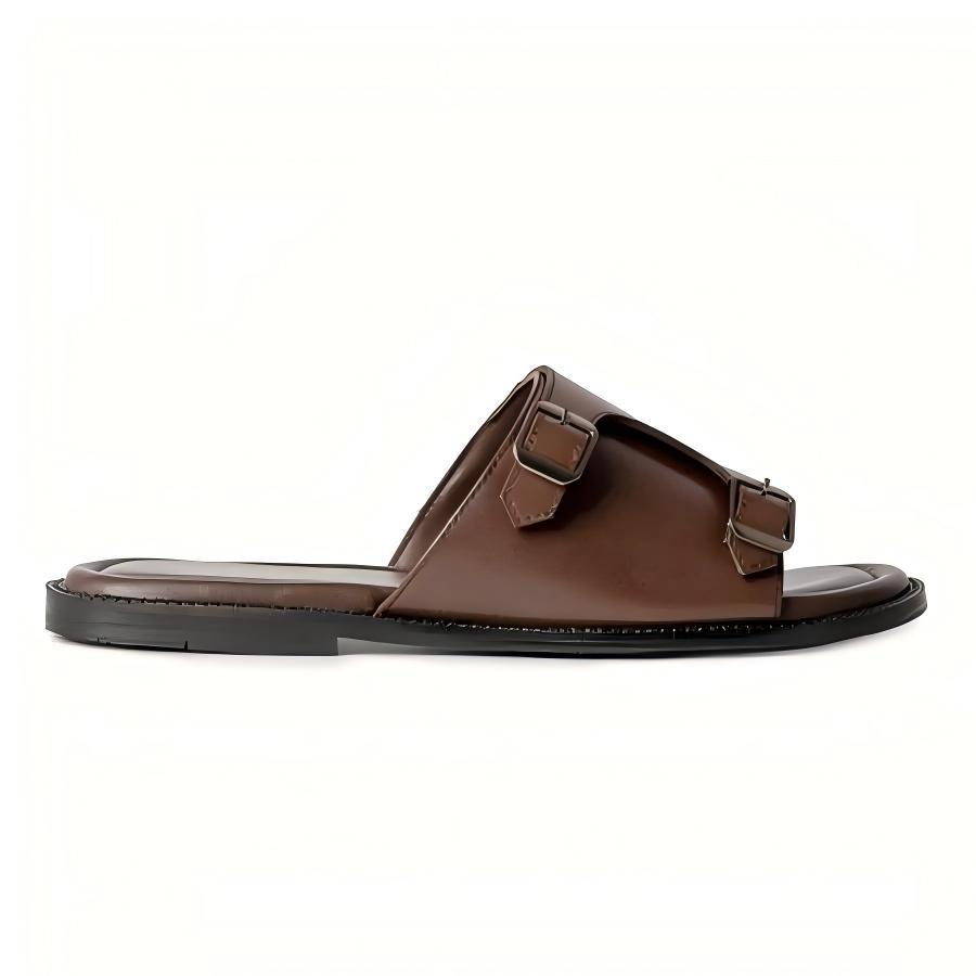 Sandales homme à boucle sandales décontractées à une bride_voghion.com