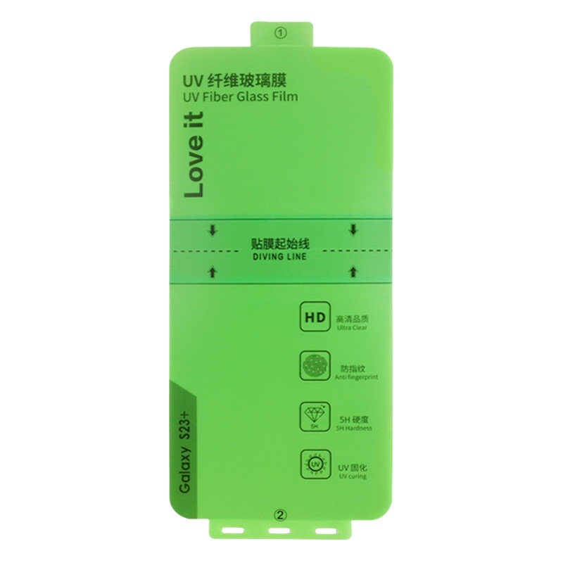 Película adecuada para Samsung S23 Ultra, película de curado con luz UV, película original de fábrica para teléfono móvil S24, película suave para S24 Ultra
