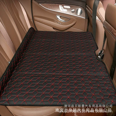 Vehicle-mounted inflatable bed for rear seats of sedans