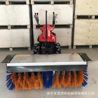 手推式清雪机 手推式多功能扫雪抛雪路面自动扫雪机