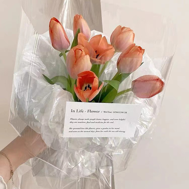 Papel de pera perla engrosada de estilo coreano ramo de papel de embalaje de flores papel de forro impermeable papel plisado material floral al por mayor