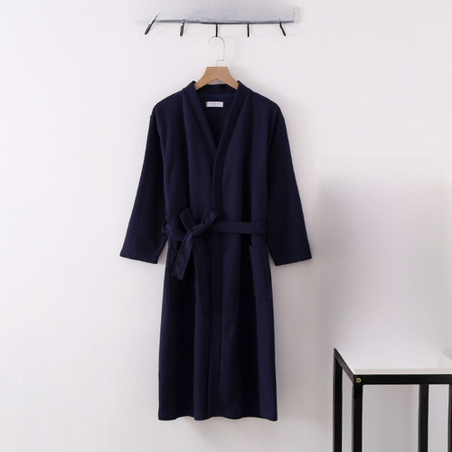 Seasonal Regular Cotton Gauze Couples' Bath Robe and Pajamas Home Wear