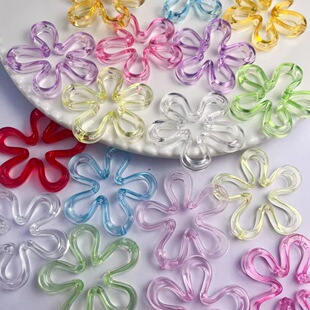 42mm͸����ɫ�U��ɺ�����䁆����DIY�ֹ�ƴ��耳׿۲����Ʒ���