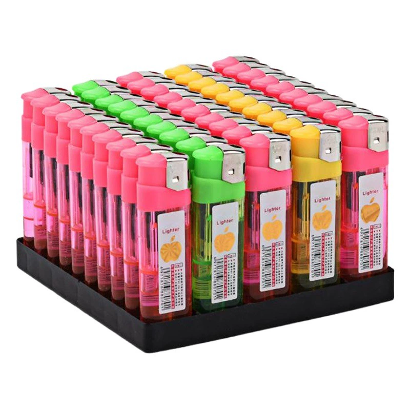 Чистая красная 309 производителей зажигалок пластиковая открытая пламя одноразовая креативная рекламная Электронная зажигалка оптом