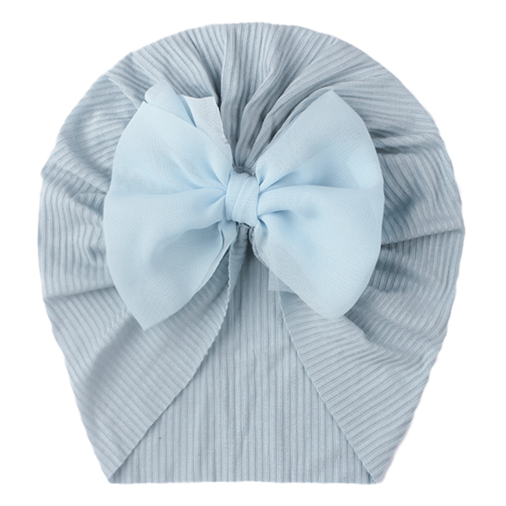 Children Unisex Fashion Solid Color Bow Knot Baby Hat display picture 7