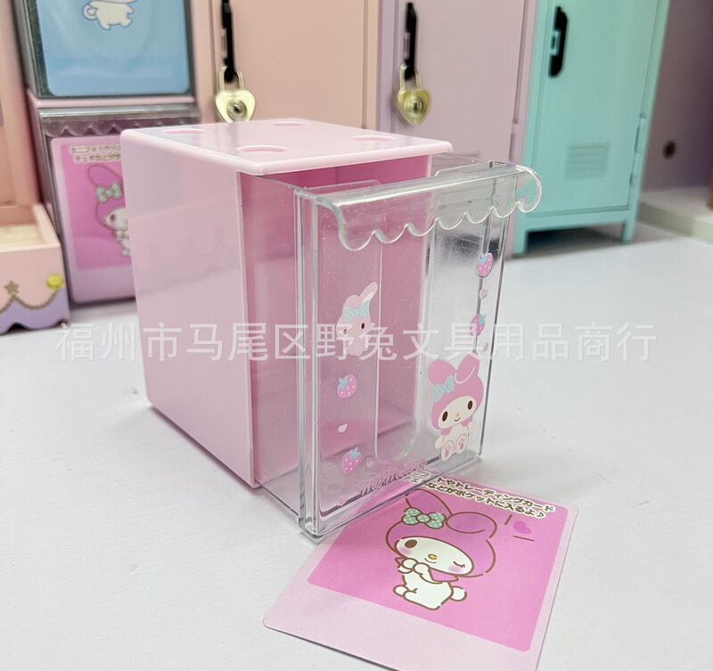 サンリオ透明フラッシュパウダーアクリル収納ケーススタッキングカード収納ケース|undefined
